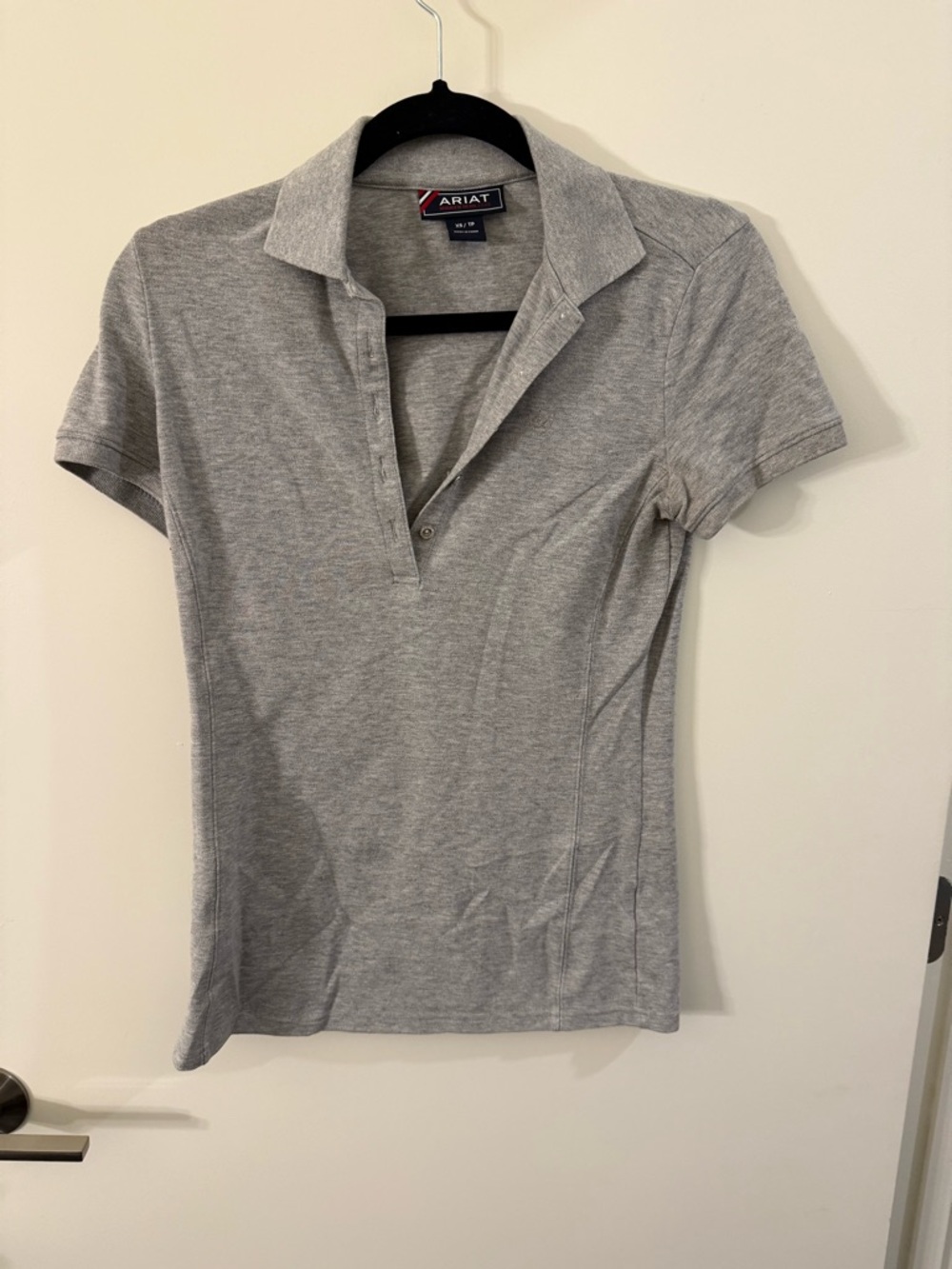 Ariat Women’s Light Gray Short Sleeve Polo Shirt